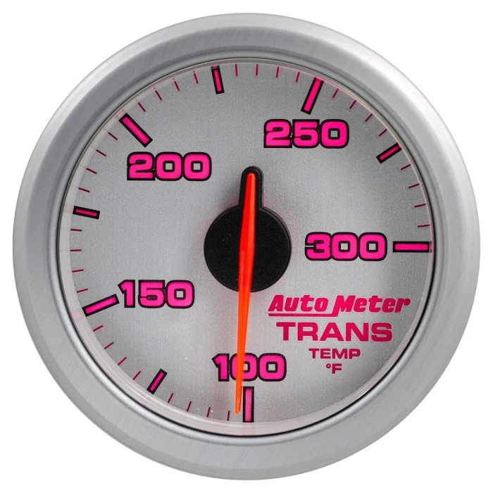 AutoMeter® - AirDrive 2-1/16" Silver Dial Face Electric Air-Core 100-300 Deg F Transmission Temperature Gauge