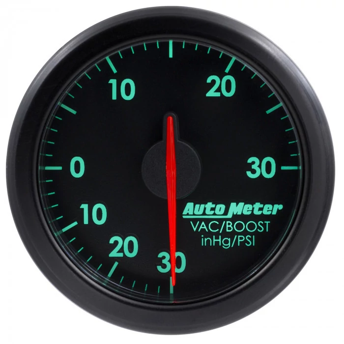 AutoMeter® - AirDrive 2-1/16" Black Dial Face Electric Air-Core 30" HG/30 PSI Boost Gauge
