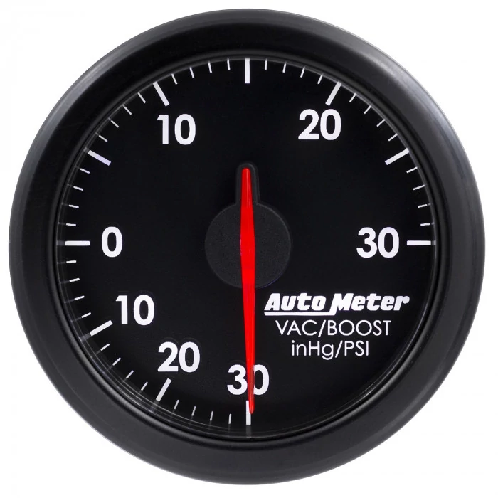 AutoMeter® - AirDrive 2-1/16" Black Dial Face Electric Air-Core 30" HG/30 PSI Boost Gauge