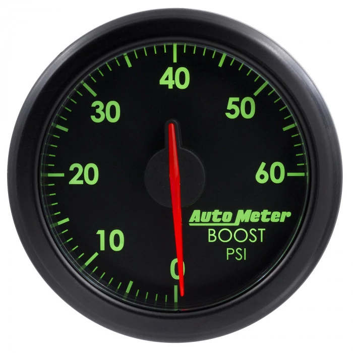 AutoMeter® - AirDrive 2-1/16" Black Dial Face Electric Air-Core 0-60 PSI Boost Gauge