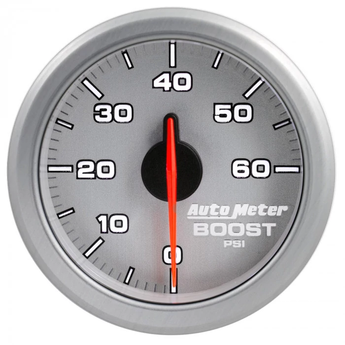 AutoMeter® - AirDrive 2-1/16" Silver Dial Face Electric Air-Core 0-60 PSI Boost Gauge