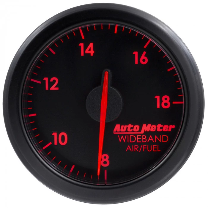 AutoMeter® - AirDrive 2-1/16" Black Dial Face Electric Air-Core 10:1-17:1 AFR Wideband Air/Fuel Ratio Gauge