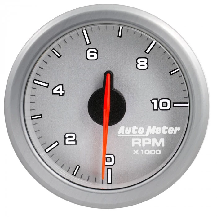 AutoMeter® - AirDrive 2-1/16" Silver Dial Face Electric Air-Core 0-10000 RPM Tachometer Gauge