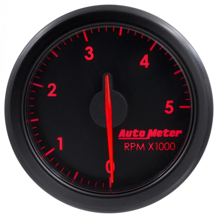 AutoMeter® - AirDrive 2-1/16" Black Dial Face Electric Air-Core 0-5000 RPM Tachometer Gauge