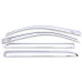 AVS® - Tape-On Standard Ventvisor Chrome Front and Rear Window Deflectors