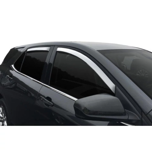 AVS® - Tape-On Standard Ventvisor Chrome Front and Rear Window Deflectors