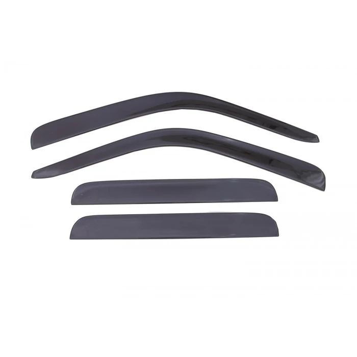 AVS® - Tape-On Ventvisor Front And Rear Smoke Low Profile Side Window Deflectors