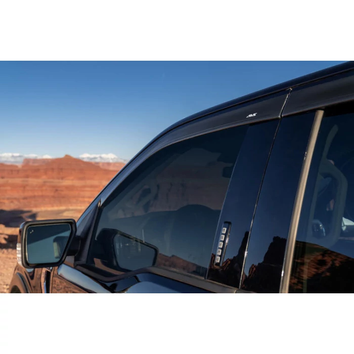 AVS® - Tape-On Low Profile Ventvisor Smoke Front and Rear Window Deflectors