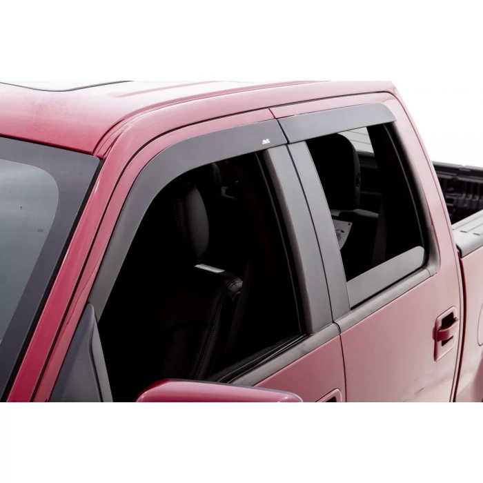 AVS® - Tape-On Ventvisor Front And Rear Smoke Low Profile Side Window Deflectors