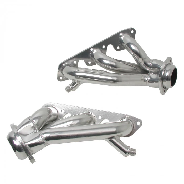 BBK Performance® - Tuned Length Steel Silver Ceramic Coated Short Tube Exhaust Headers