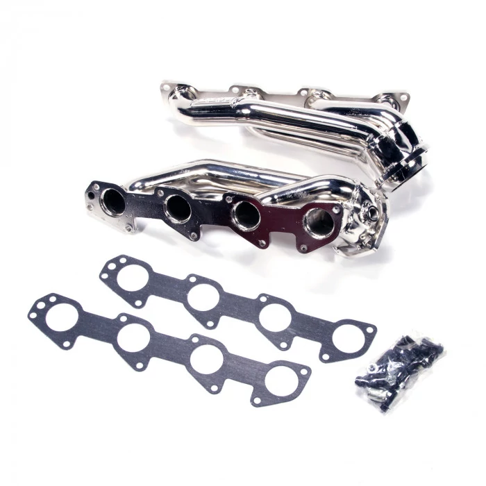 BBK Performance® - Tuned Length Steel Chrome Short Tube Exhaust Headers