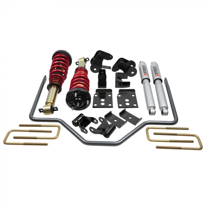 Belltech® - 1 in. to 3 in. Front/4 in. Rear Performance Lowering Suspension Handling Kit