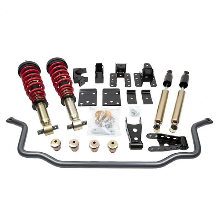 Belltech® - 1 in.-3 in. Front/4 in. Rear Performance Lowering Suspension Handling Kit Plus