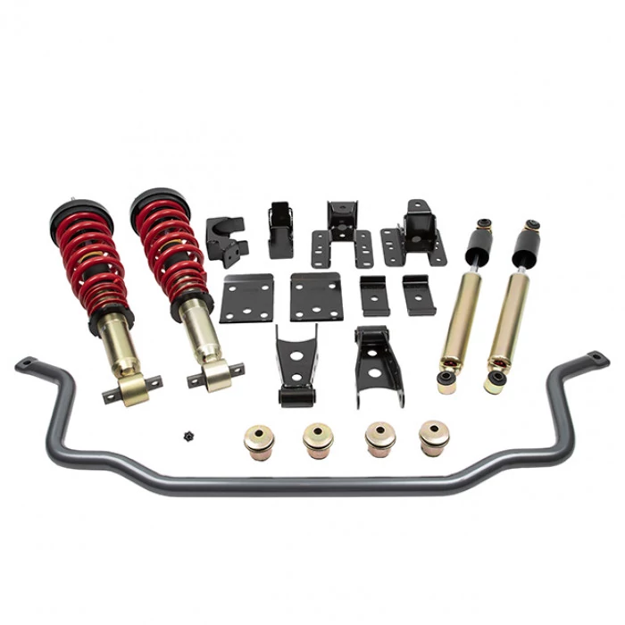 Belltech® - 1 in.-3 in. Front/4 in. Rear Performance Lowering Suspension Handling Kit Plus