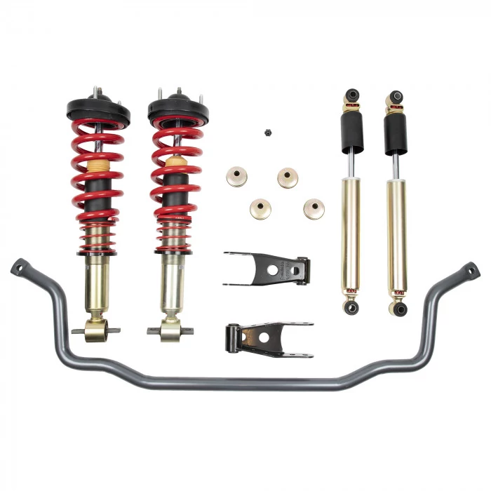 Belltech® - 1 in.-3 in. Front/2 in. or 3 in. Rear Performance Lowering Suspension Handling Kit Plus