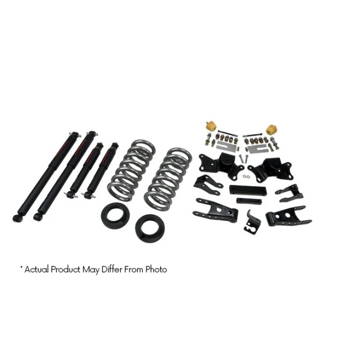 Belltech® - 4 in. or 5 in. Front/5 in. Rear Suspension Lowering Kit with Nitro Drop 2 Shocks