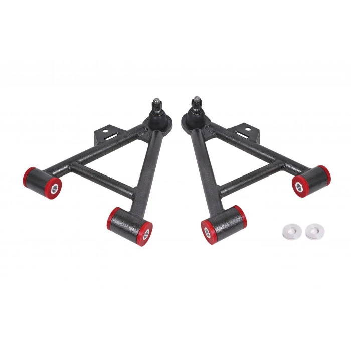 BMR Suspension® - Front Lower Non-Adjustable Coilover Polyurethane A-Arms with Standard Ball Joint