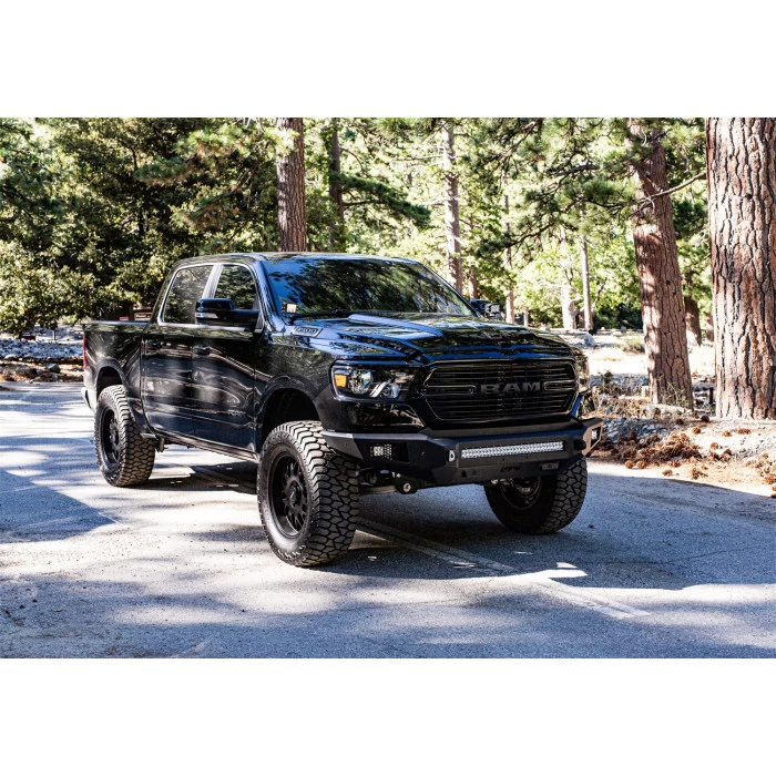 Body Armor - Ambush Full Width Black Powder Coat Front Bumper