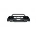 Body Armor - Hiline Stubby Black Powder Coat Front Winch HD Bumper with Hoop