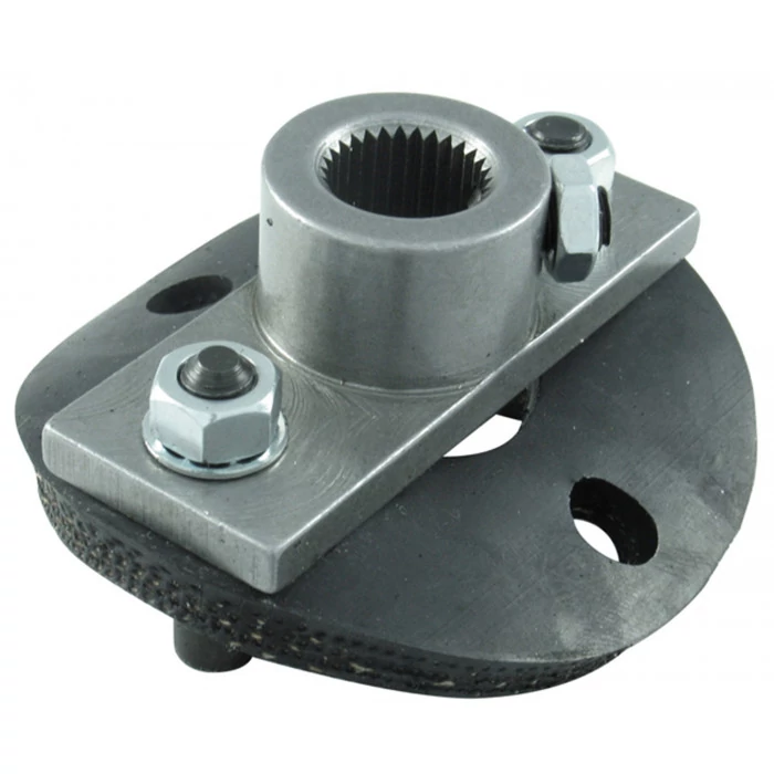 Borgeson® - 1/2 Rag Joint Steering Coupler with Steering Box Side and Disc for 3/4"-30 Spline