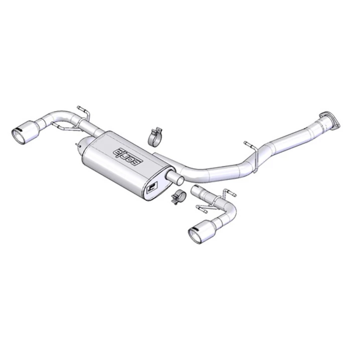 Borla® - EC-Type Cat-Back Exhaust System Kit Mazda Rx-8