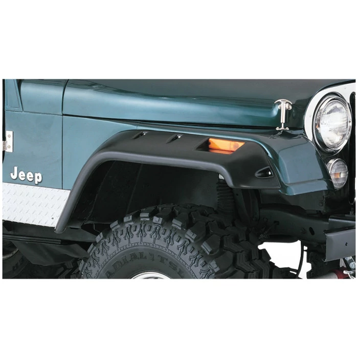 Bushwacker® - Cut-Out Textured Black Front Fender Flares