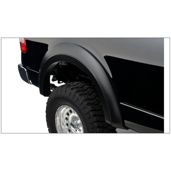 Bushwacker® - Extend-A-Fender Smooth Black Rear Flares