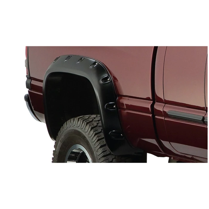 Bushwacker® - Pocket Style Black Textured Rear Fender Flares