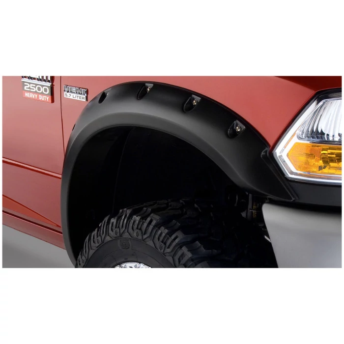 Bushwacker® - Pocket Style Black Smooth Front Fender Flares