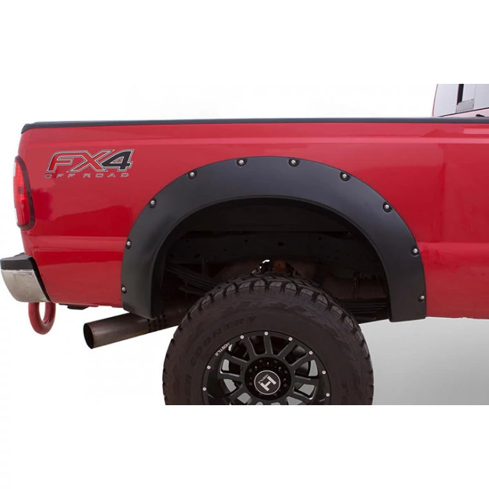 Bushwacker® - Cut-Out Smooth Black Rear Fender Flares