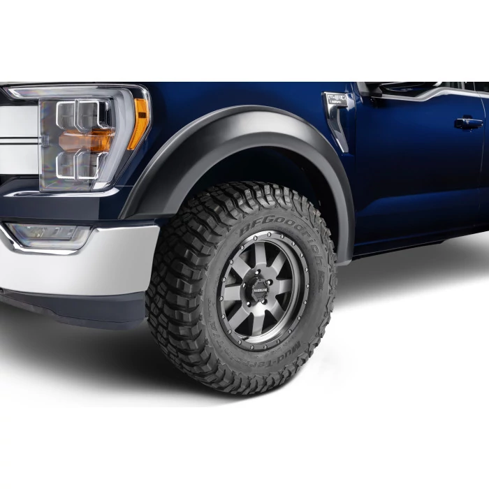 Bushwacker® - Extend-A-Fender Smooth Black Front Flares