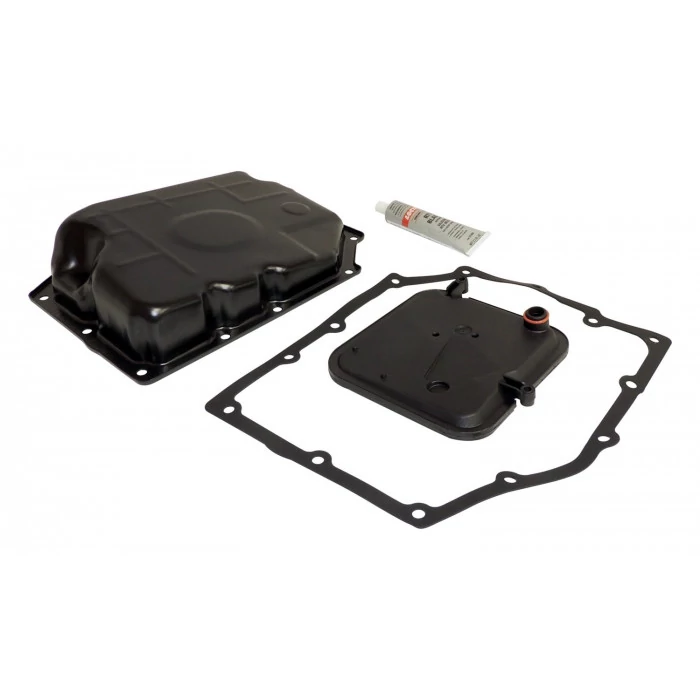 Crown Automotive® - Steel Black Transmission Pan Kit