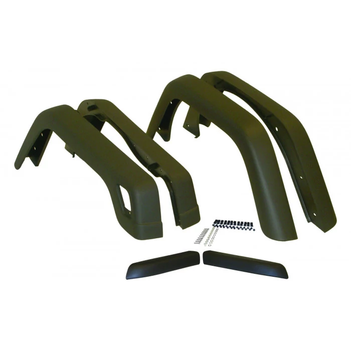 Crown Automotive® - Plastic Black Fender Flare Kit