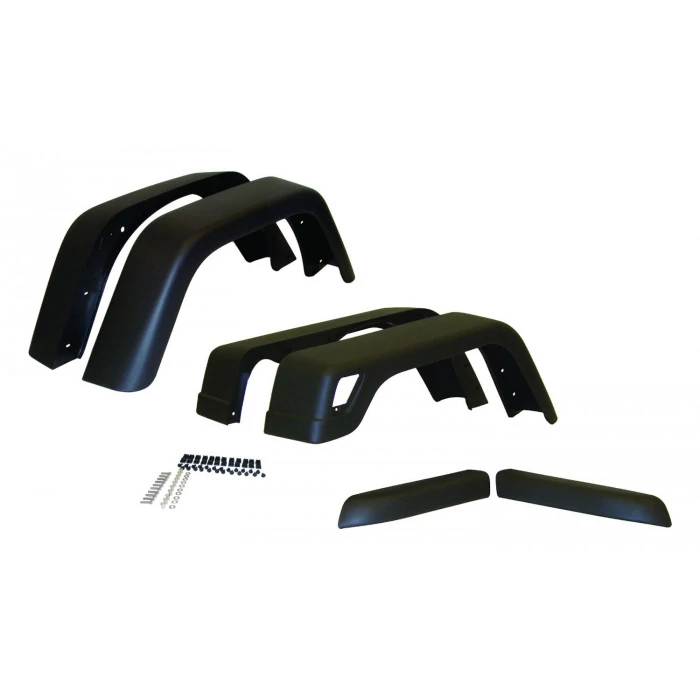 Crown Automotive® - Plastic Black Fender Flare Kit
