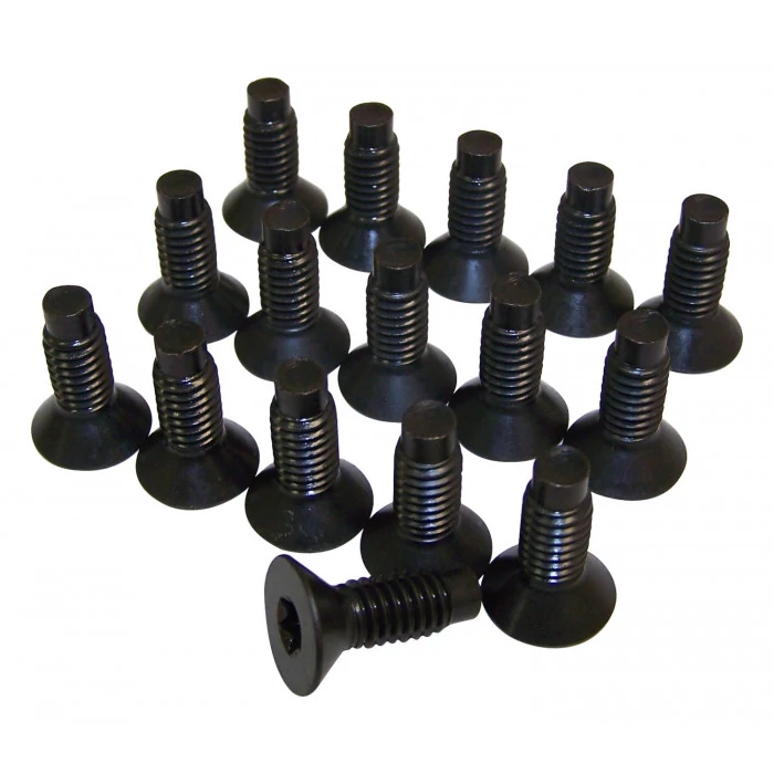 Crown Automotive® - Metal Black Windshield Frame Screw Kit