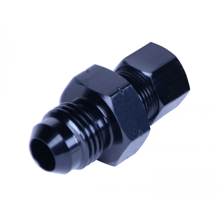 Derale® - 5/16" Transmission Cooler Line to -6AN Male Black Anodized Fitting