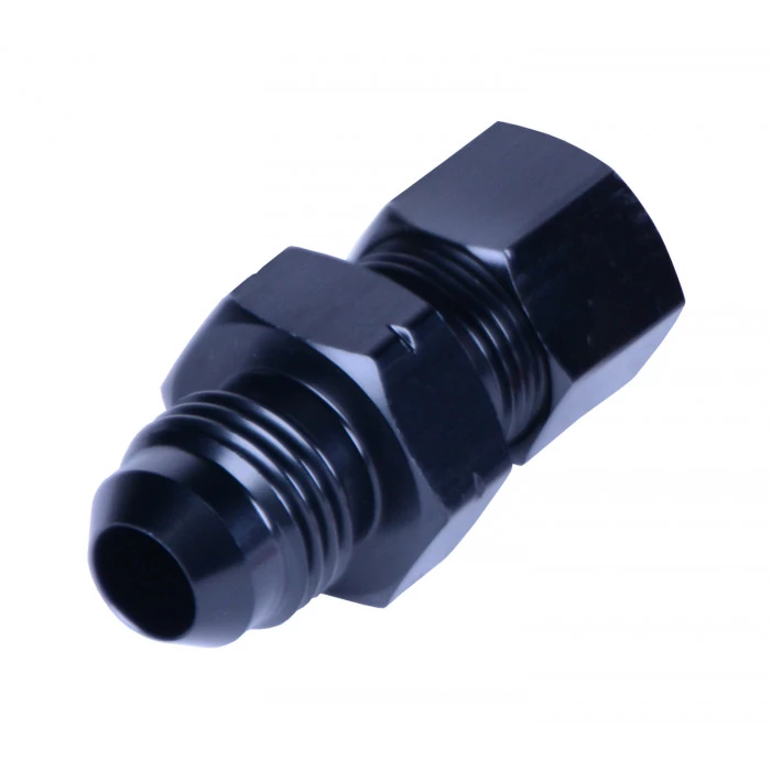 Derale® - 3/8" Transmission Cooler Line to -6AN Male Black Anodized Fitting