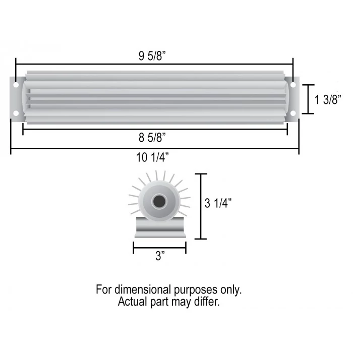 Derale® - 1 Pass 10" Heat Sink Cooler