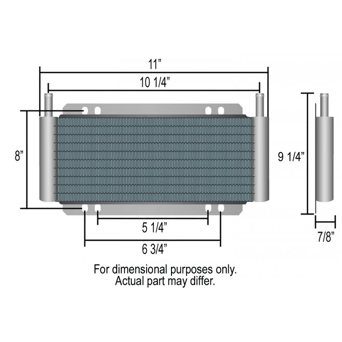 Derale® - 19 Row Series 8000 Plate and Fin Transmission Cooler Kit
