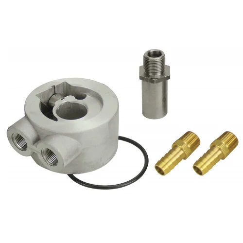 Derale® - Thermostatic Sandwich Adapter Kit with 3/8" NPT Ports and 22x1.5mm Filter Thread