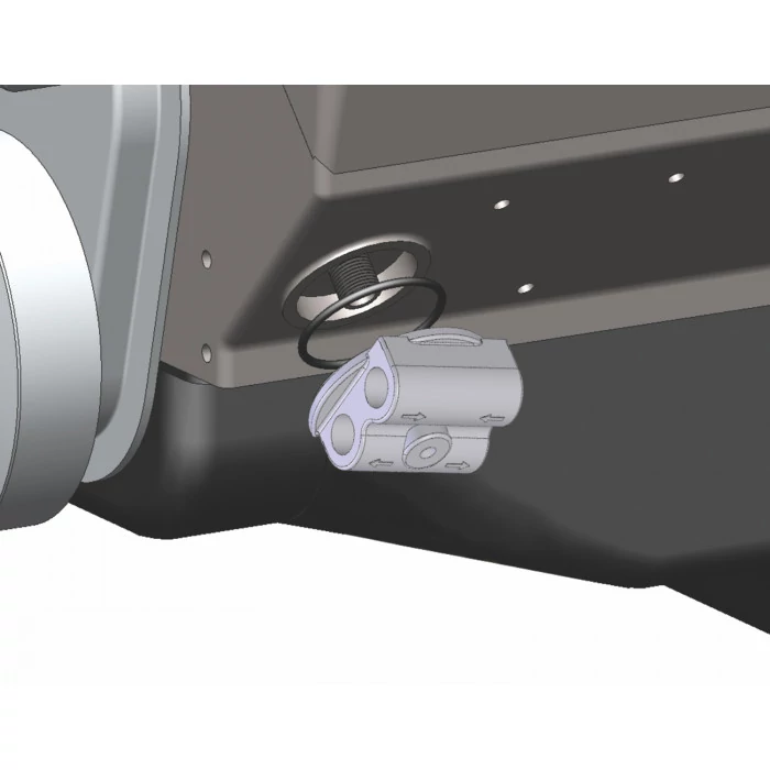 Derale® - Dual Side Ports Spin On Adapter with 1/2" NPT Ports and 20mm Filter Thread