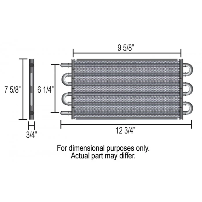 Derale® - 6 Pass Econo-Cool Tube and Fin Replacement Cooler