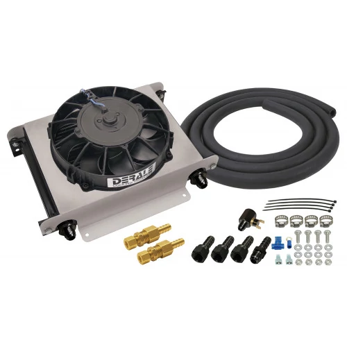 Derale® - Universal 25 Row Hyper-Cool Remote Transmission Cooler Kit