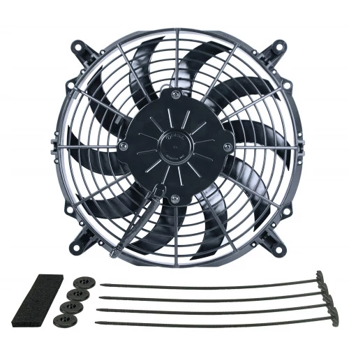 Derale® - 10" High Output Curved Blade Electric Puller Fan