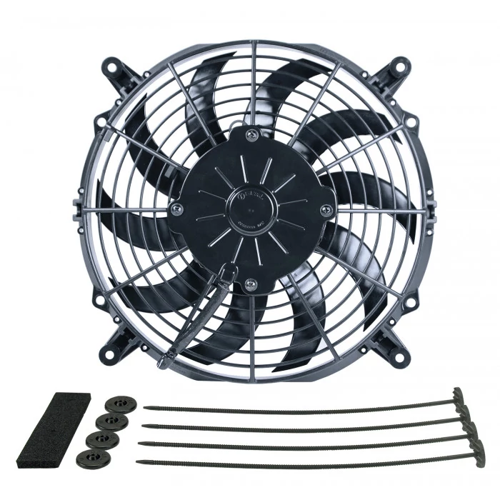 Derale® - 10" High Output Curved Blade Electric Puller Fan