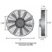 Derale® - 8" Dyno-Cool Straight Blade Electric Fan