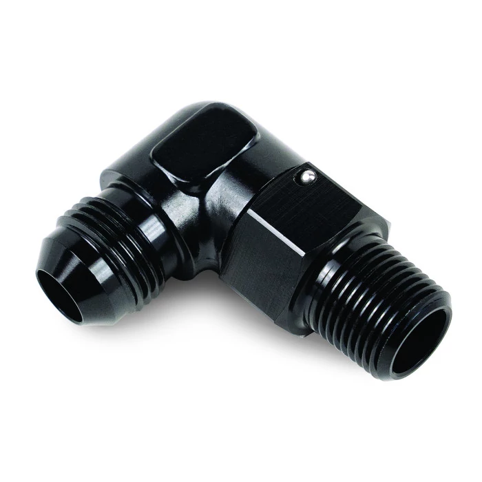 Derale® - Aluminum Swivel Fitting with 90 Degree 3/8" NPT x -6AN Male