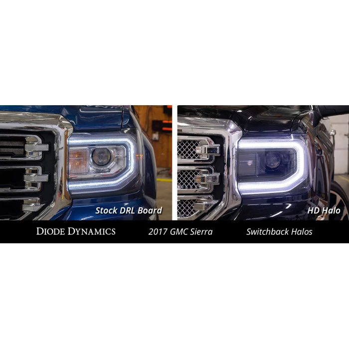 Diode Dynamics® - C-Shaped HD Amber LED Halo Kit