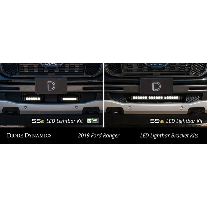 Diode Dynamics® - Stage Series Front Bumper Mounts for 6" LED Light Bar