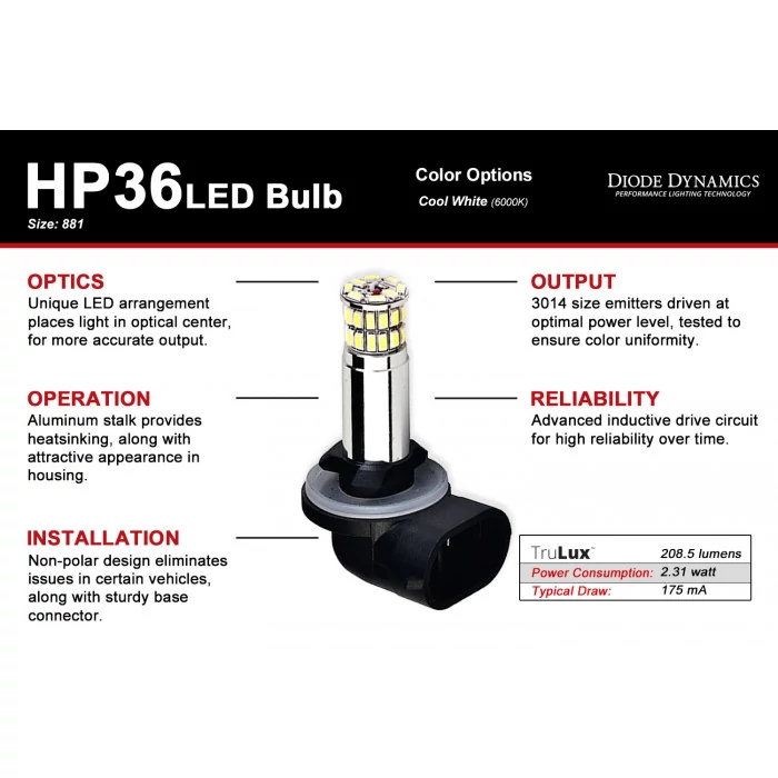 Diode Dynamics® - HP36 Series Multi-Purpose Light Bulb